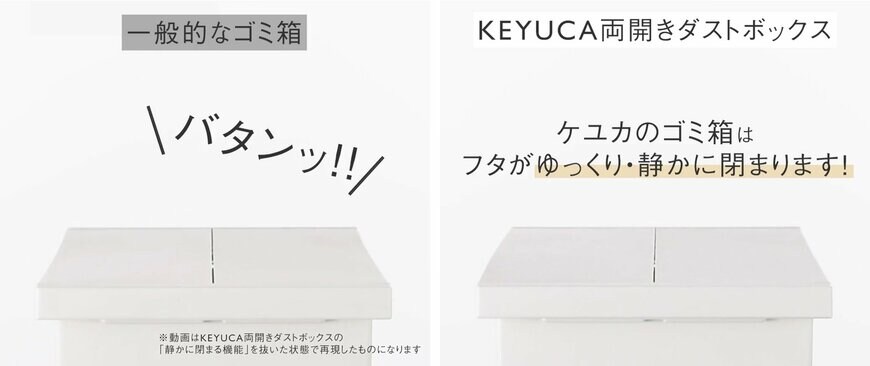 出所：河淳株式会社　KEYUCA両開きダストボックス LL（42L） ゴミ箱