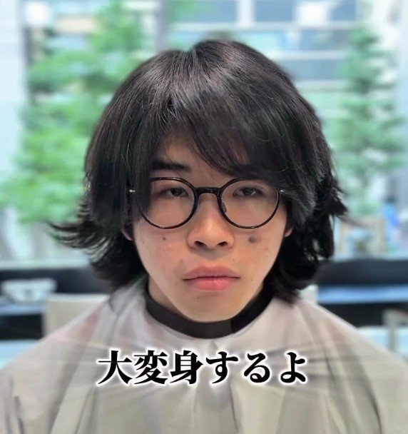 「体重100キロから努力でダイエットに成功」した男性が、伸ばしていた髪をパーマで新しいスタイルに