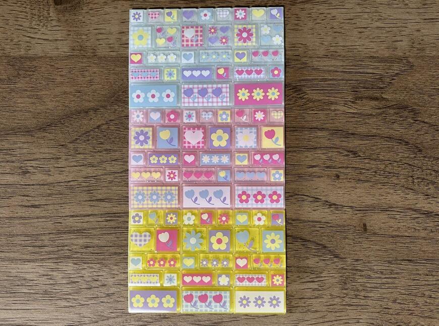 キャンドゥ、タイルシール 90片 フラワー 　画像