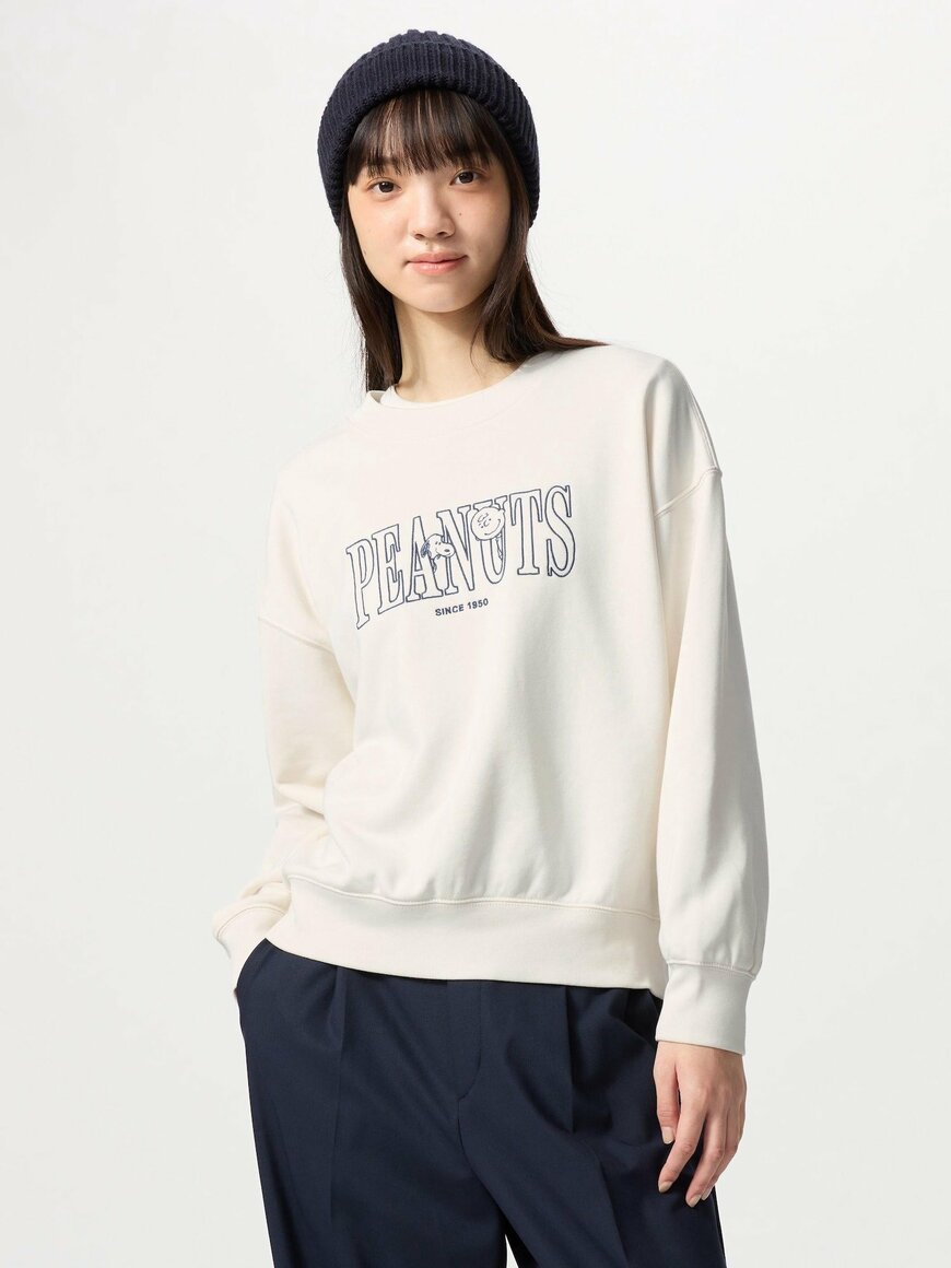 ユニクロ公式 ピーナッツスウェットシャツ