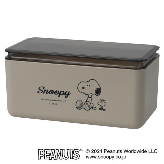 ニトリネット 【デコホーム商品】スヌーピー パッキン付きフードコンテナ(ベージュ) 画像