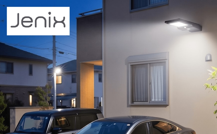 Jenix ソーラーセンサーライト 付属金具と設置場所