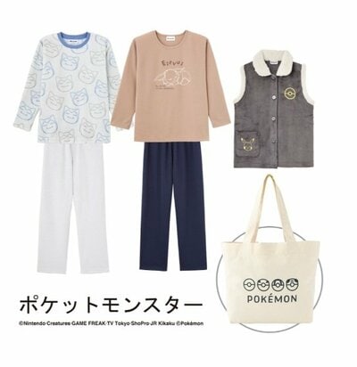 メンズ・レディースポケモンルームウェア