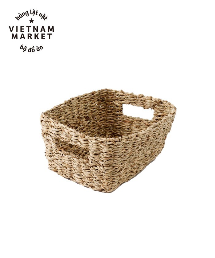 シーグラスレクタングルバスケット