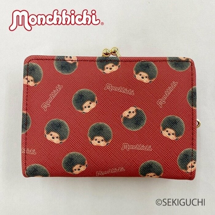 裏側のデザインはそれぞれモンチッチくん、モンチッチちゃんの総柄に