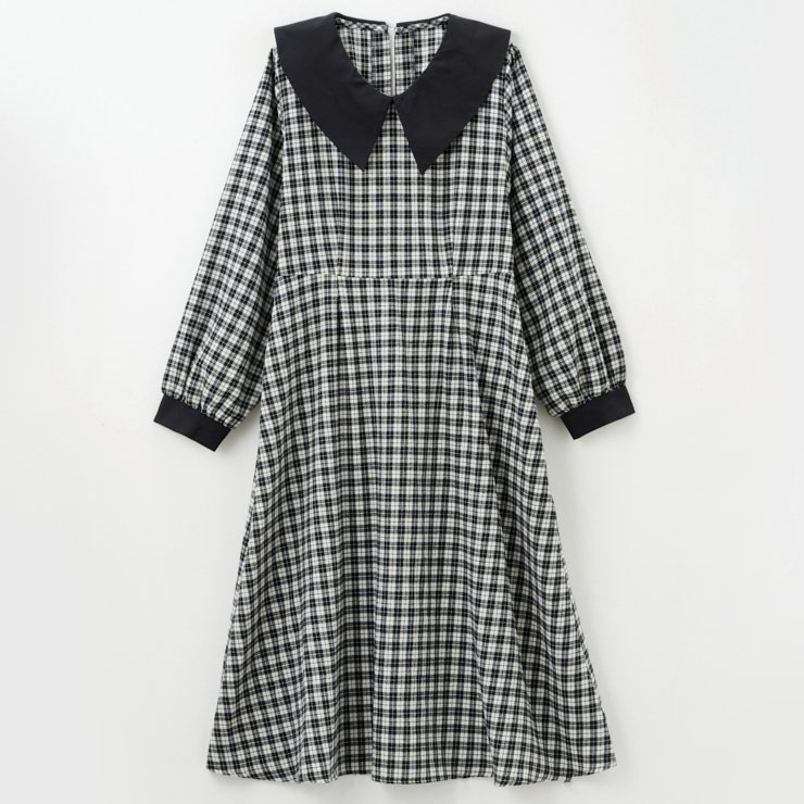 出所：しまむら公式オンラインストア レディース　ビッグカラーワンピース（しまスタ）