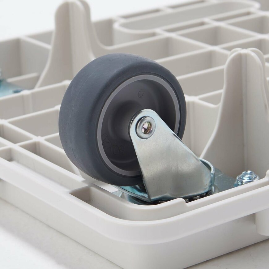 出所：無印良品公式　縦にも横にも連結できる再生ポリプロピレン入り平台車