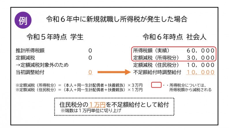 出所：千代田区「千代田区定額減税補足給付金（不足額給付）」