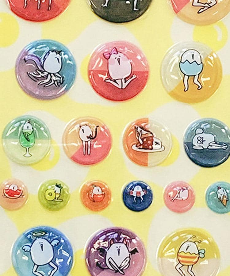 出所：Bleu Bleuet（ブルーブルーエ） たまごあしのぷっくりシール2