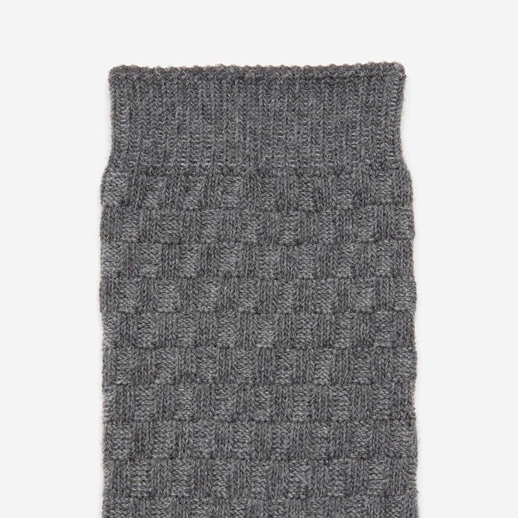 ケユカ公式　R M メンズ ワッフルカノコクルー|ソックス|靴下