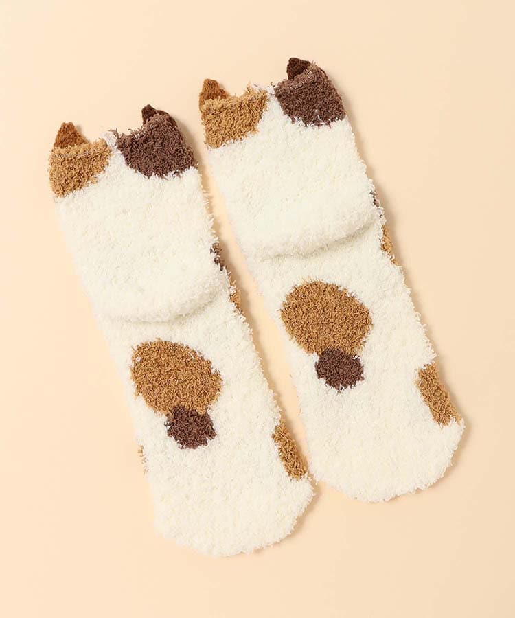 出所：Bleu Bleuet（ブルーブルーエ）公式サイト　ねこモールルームソックス