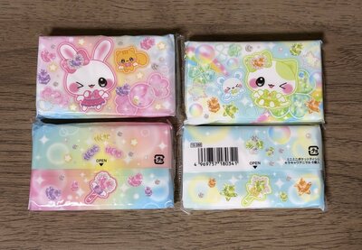 セリア、ミニミニポケットティッシュ キラキャワアニマル 6個入商品画像