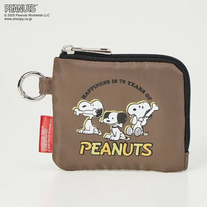 ピーナッツ75周年 フラットポーチ
