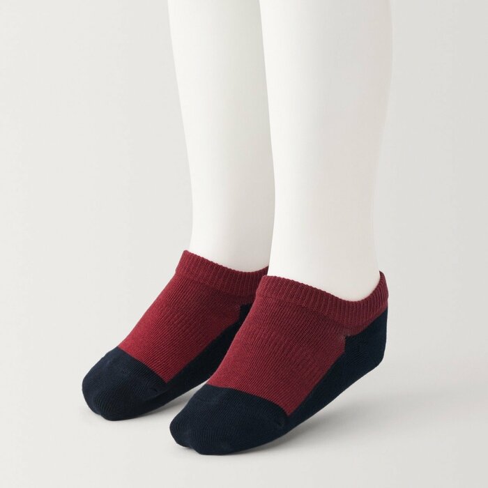 無印良品公式 キッズ 足なり直角 スニーカーイン ※配色