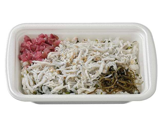 セブン-イレブンの新商品:釜揚げしらすと小松菜わかめのまぜごはん