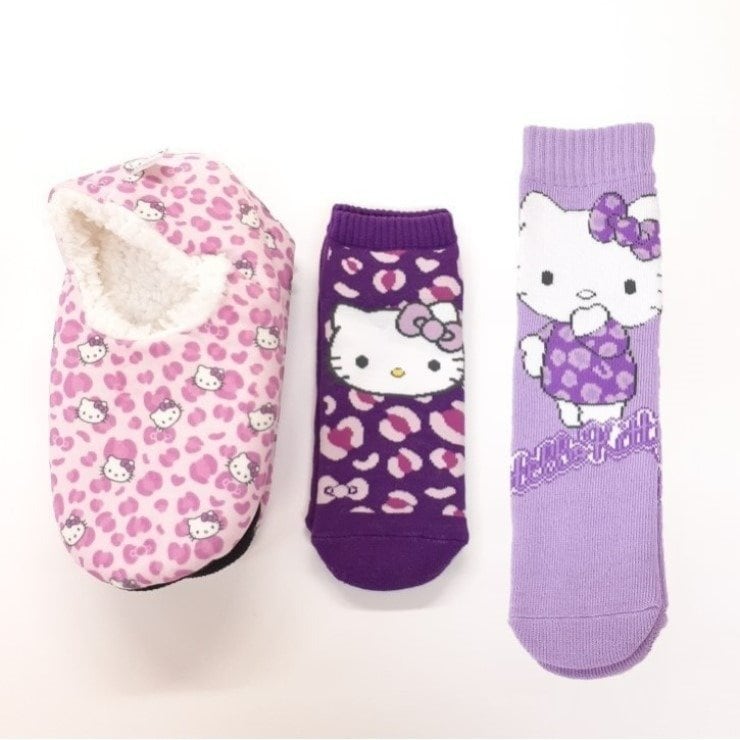 しまむら公式　レディース　3足組ソックス ハッピーバッグ（ハローキティ）の画像