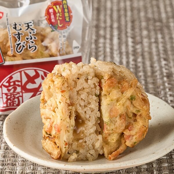 ファミリーマートの新商品：どん兵衛　天ぷらむすび（西日本）