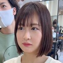 「大人っぽく可愛くしたい」ショートボブの女性　ふんわりしたシルエットでより可愛く大変身！