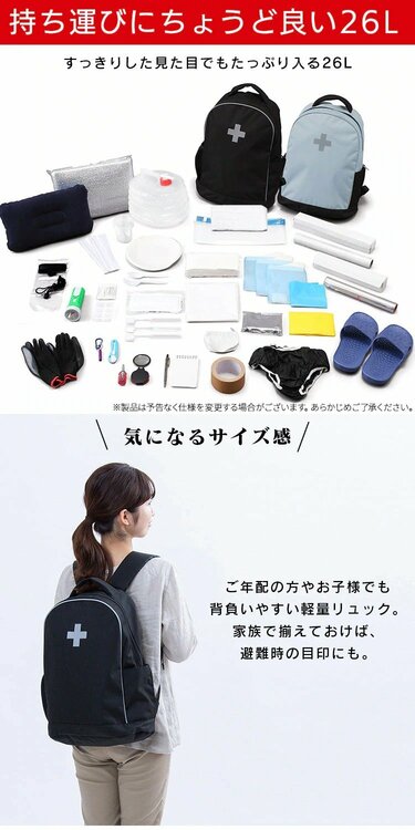 楽天1位の安心を買う」アイリスオーヤマ〈防災リュック33点〉5480円