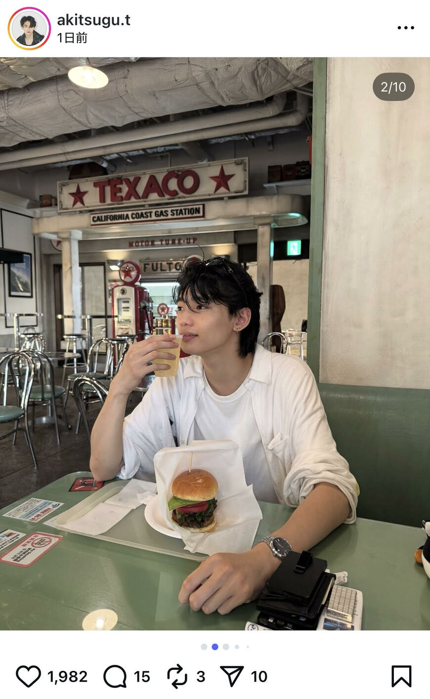 出所：冨永章胤のInstagram（＠akitsugu.t）参照日：2025年10月17日