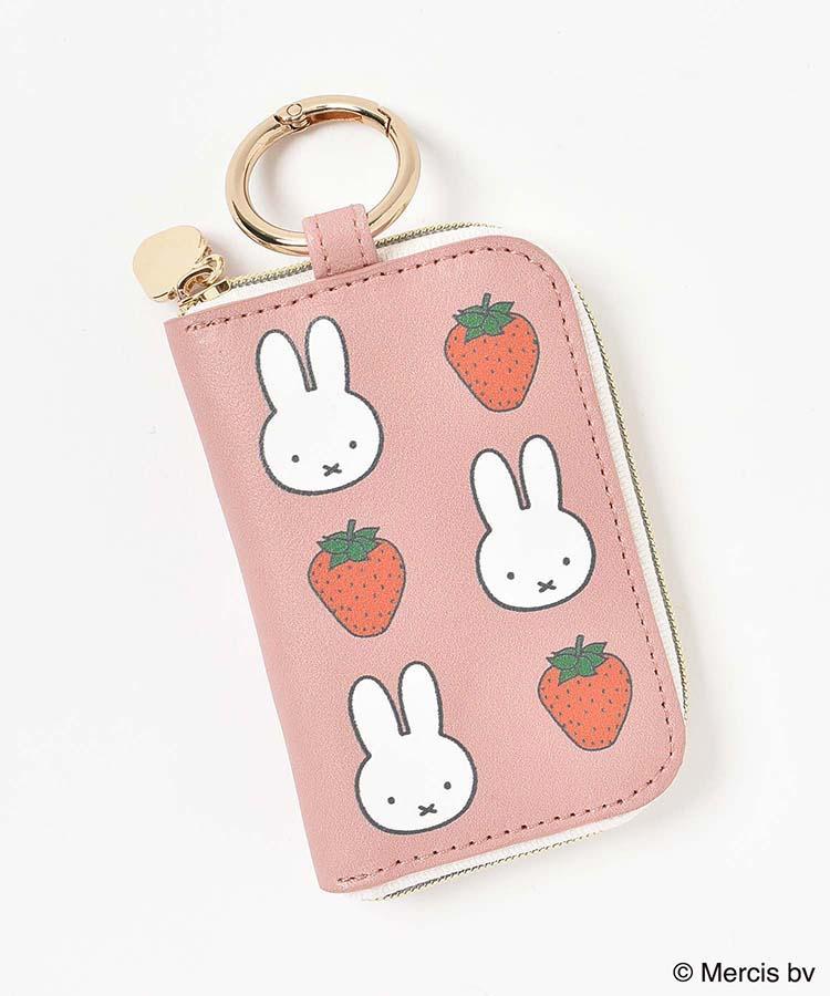 ブルーブルーエ、イチゴミッフィーカラビナ付きケース商品写真