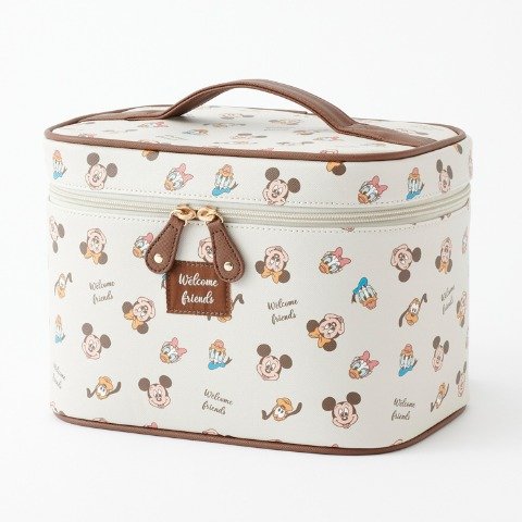 しまむら公式 ポーチ Disney 3点セットバニティポーチ画像