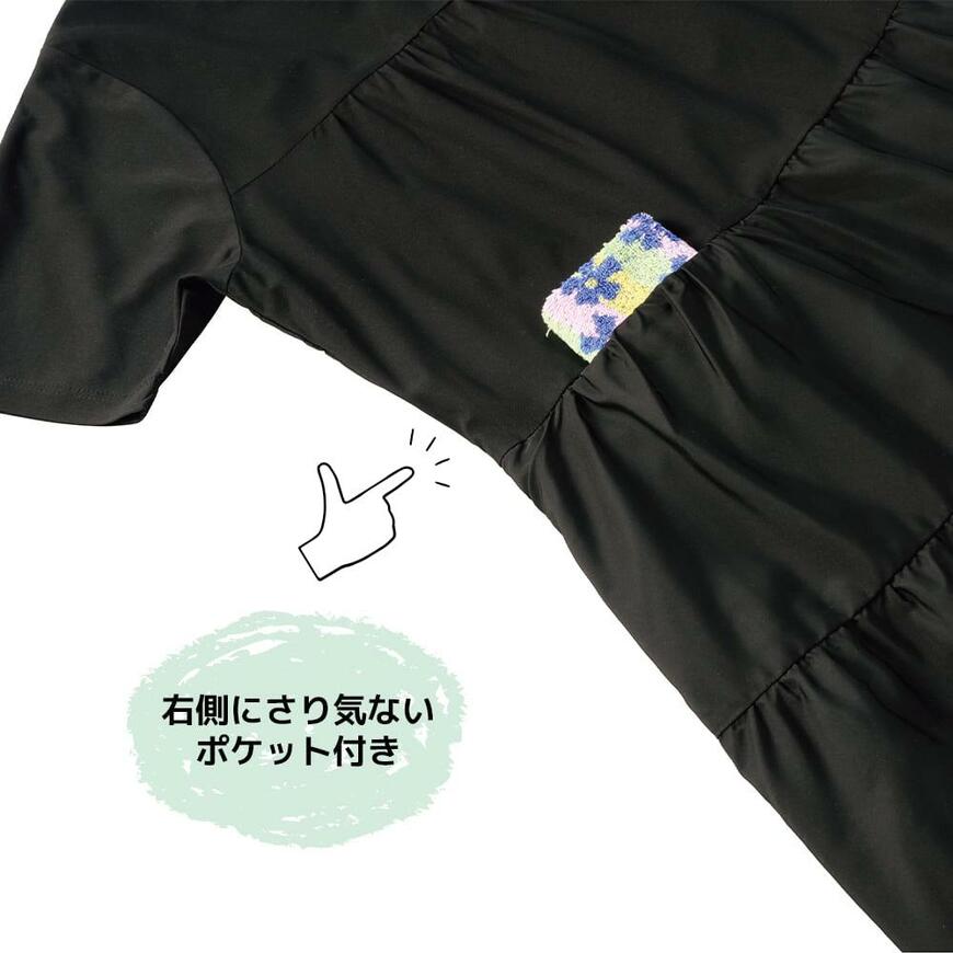 ワークマン、【WEB限定】ニュートラルフレアワンピースキッズ画像