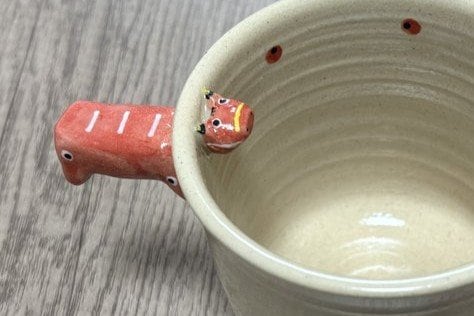 かわいい赤べこのコップ