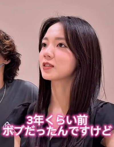 3年間髪を伸ばした女性