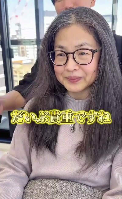 2年間伸ばし続けた、ビフォーの髪型
