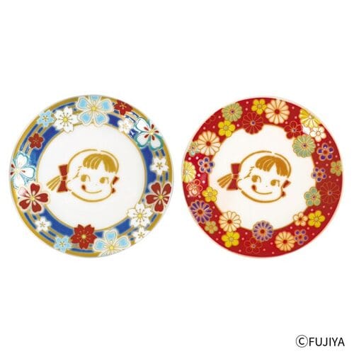 ペコちゃん九谷焼豆皿2枚セット