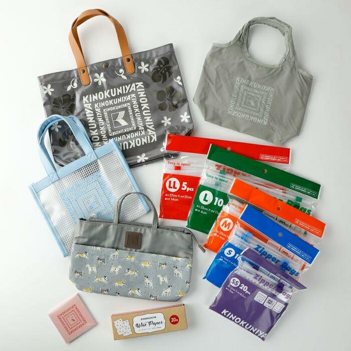 紀ノ国屋 夏のハッピーボックス お楽しみバッグセット(ダークグレイ)〈ご自宅用〉