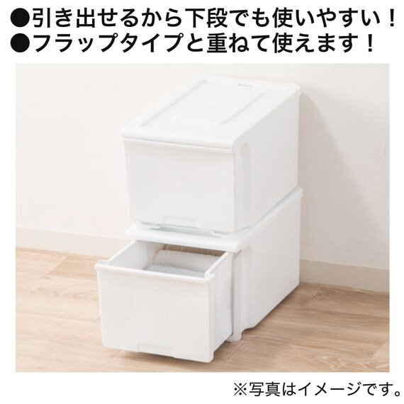 クローゼットの奥のスペースにこのまま収納することもできる