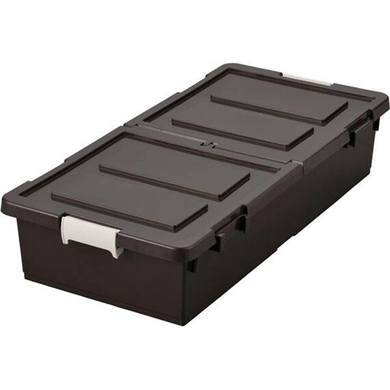 連結可能な2面開きベッド下収納ボックス