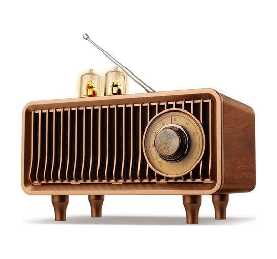 出所：ゲオ公式通販サイト ゲオオンラインストア 【新品】【GR】Bluetooth FM付きレトロスピーカー AS19 BR