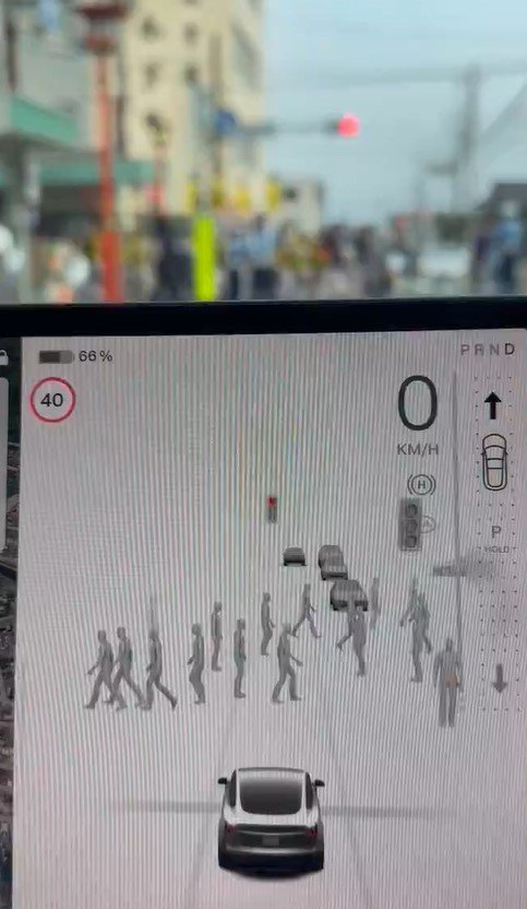 テスラの自動認識システム