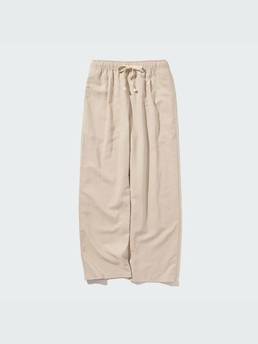 ユニクロ公式 リネンブレンドイージーパンツ