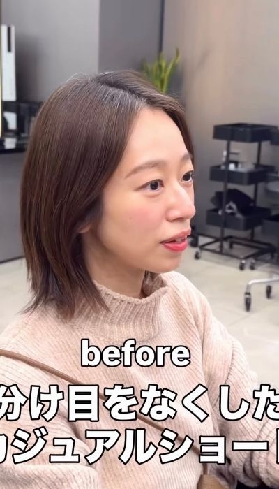 ミディアムヘア→ショートヘアにカット希望