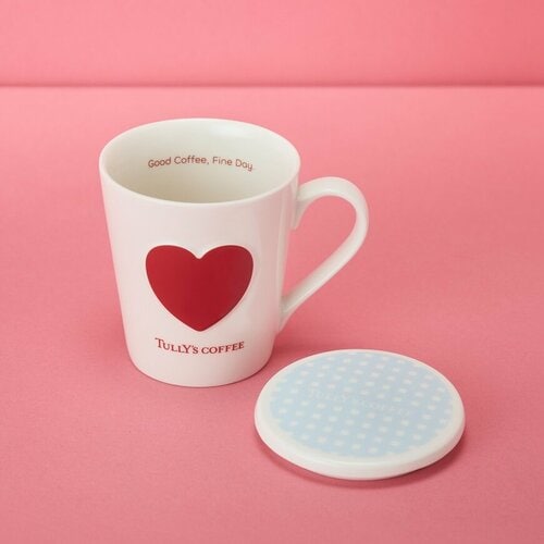 蓋つきシングルサーブマグ（ハート）