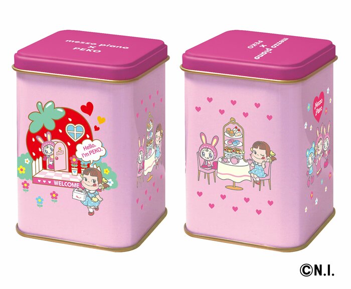 メゾ ピアノ×ルック（ストロベリー）缶