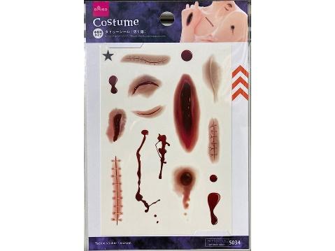 出所：公式通販ダイソーネットストア タトゥーシール（ハロウィン、切り傷）