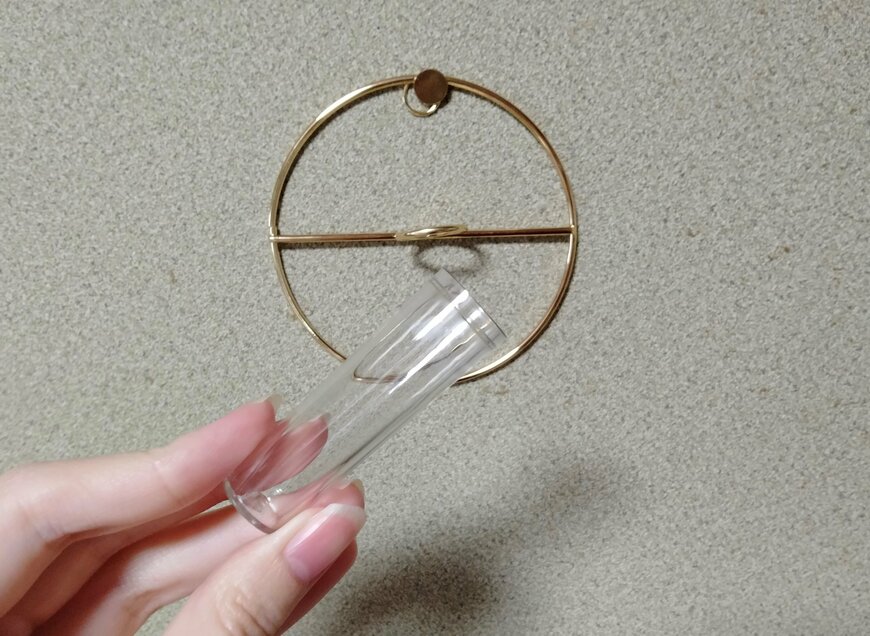 筆者撮影（セリア、ワイヤー ウォールディスプレイ ラウンド ポット付き）