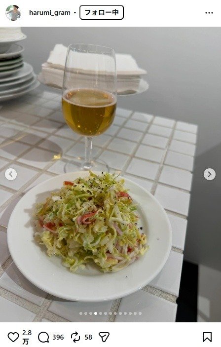 出所：栗原はるみのInstagram（＠harumi_gram） 参照日：2026年4月2日