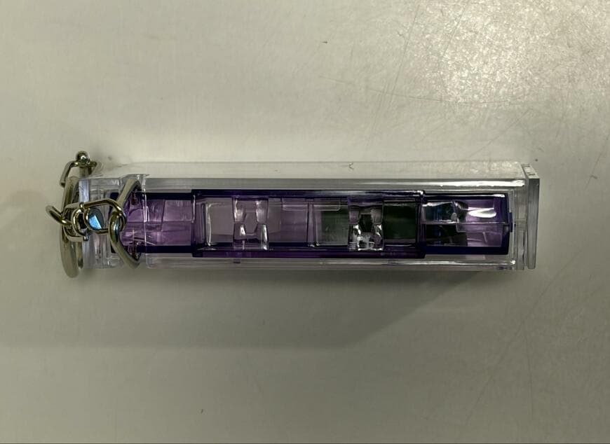 筆者撮影（ダイソー、キーホルダー（カセットテープ風、開閉可能））