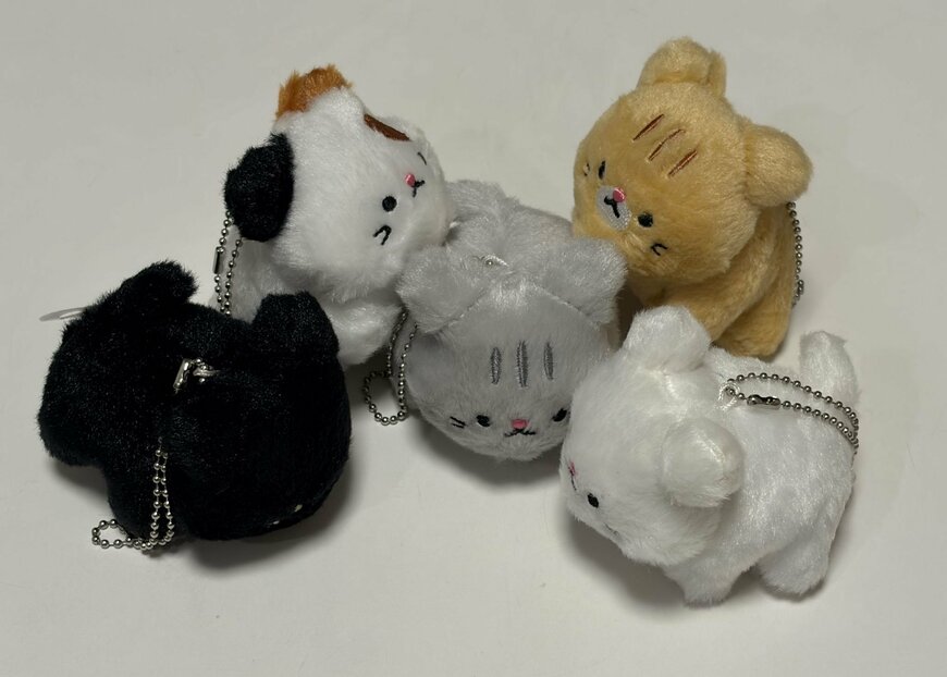 筆者撮影（株式会社ピーナッツ・クラブ、てのひらサイズのこねこちゃん ぬいぐるみ）