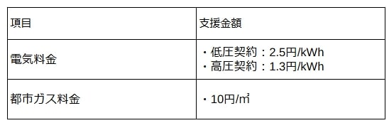 電気料金・ガスの支援策とは