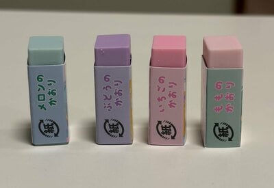 ダイソー、ミニ消しゴム4Ｐ タイニープリンセス商品画像