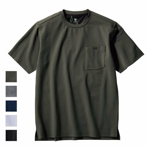 100回洗ってもヨレにくい「ワンダーストレッチ(R)半袖Tシャツ」(780円)