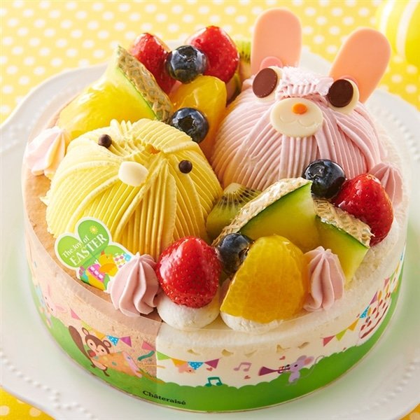 ホイップクリームとチョコリームの２つの味が楽しめるケーキ