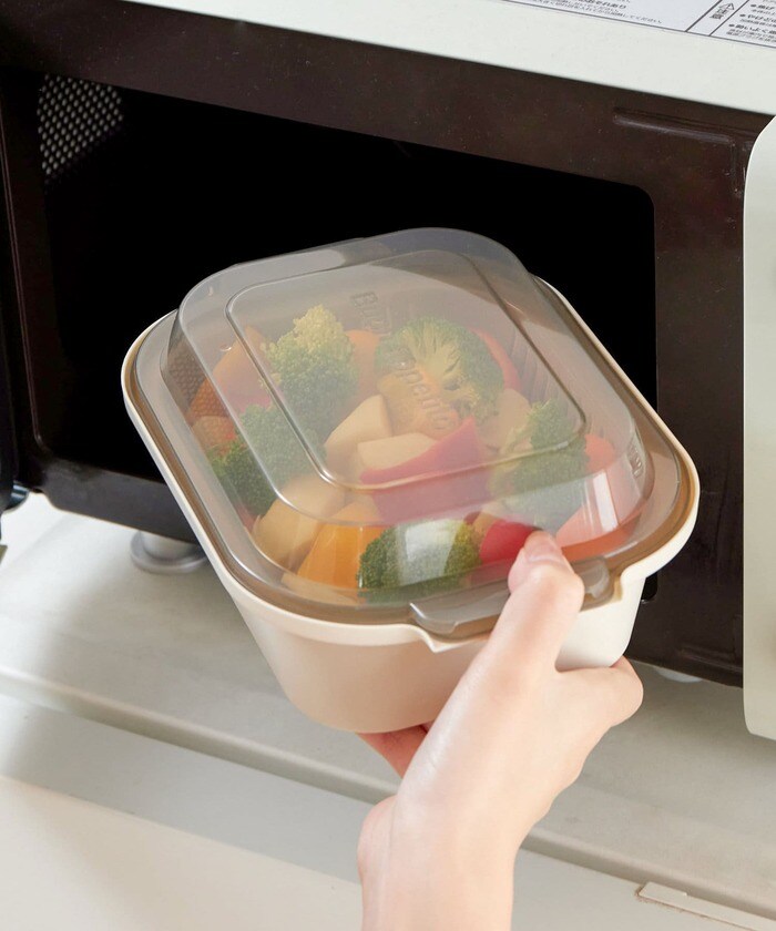 電子レンジで温野菜を簡単・時短につくれる、温野菜メーカー